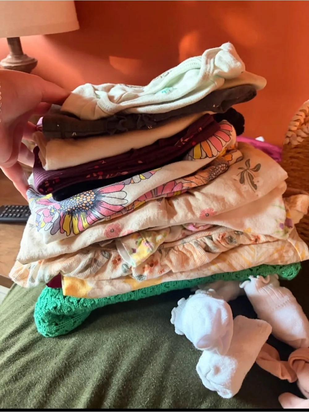 Basket full of Baby Girl Clothes (12m-24m